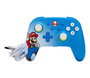 PowerA 1522660-01 - Manette avec câble améliorée officielle pour Nintendo Switch (Modèle OLED et standard) - Design Mario Pop Art, boutons programmables, port audio, câble USB-C 3m