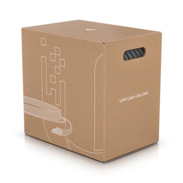 Ubiquiti U-Cable-C6-CMP, câble Ethernet intérieur Catégorie 6 CMP, 23 AWG cuivre, 10/100/1000 Base-T, 600 MHz, 305 m, blanc