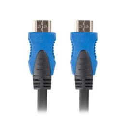 Lanberg CA-HDMI-20CU-0045-BK Câble HDMI 2.0 4,5 m Mâle/Mâle 4K 2160p 144 Hz avec Connecteurs Dorés Noir