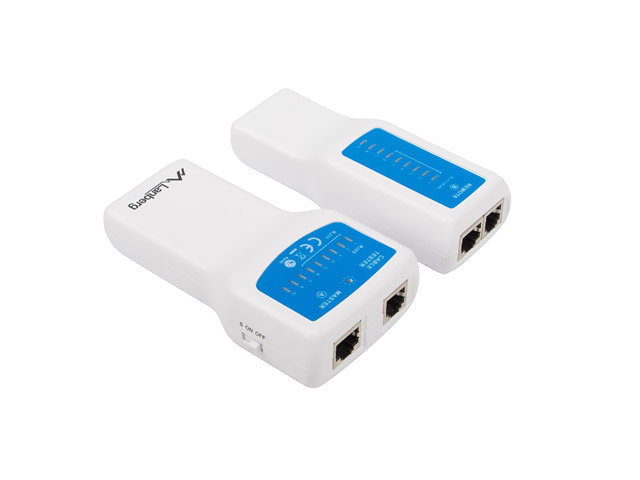 Lanberg NT-0402 Testeur de réseau RJ45 RJ11 PoE avec voyants LED Lanberg NT-0402 Testeur de réseau RJ45 RJ11 PoE avec voyants LED