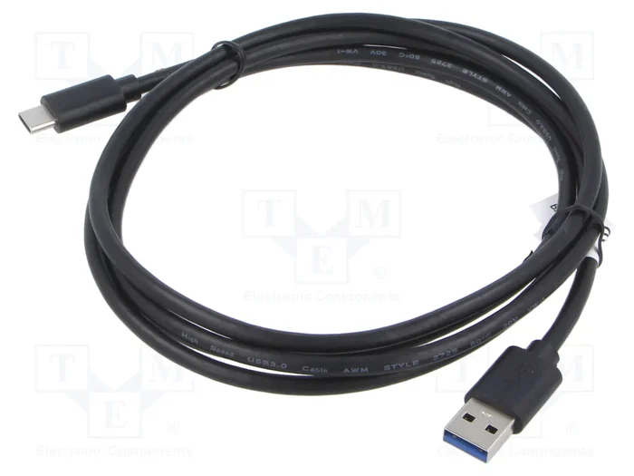 Lanberg Câble USB C vers USB A 3.1, 1,8 m, Noir