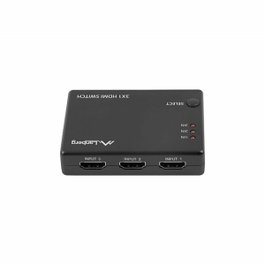 Lanberg SWV-HDMI-0003 Commutateur HDMI 4K 3 entrées 1 sortie avec câble USB et télécommande IR Noir