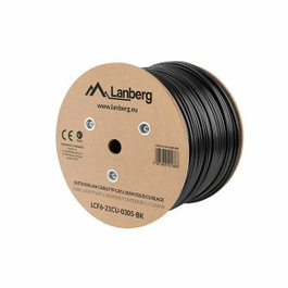Lanberg Bobine de câble réseau extérieur Cat.6 FTP 305m noir
