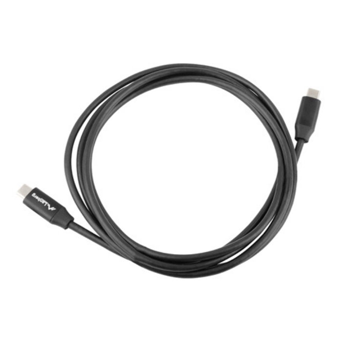 Lanberg CA-CMCM-40CU-0010-BK Câble USB C vers USB C 1 m USB 2.0 Noir Connecteurs Dorés