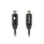 Lanberg CA-CMCM-40CU-0005-BK Câble USB 2.0 Type C Mâle vers Mâle 0.5 m Noir