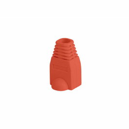 Lanberg PLB-1000-R Manchon de Protection pour Connecteur RJ45, Rouge (Pack de 100)