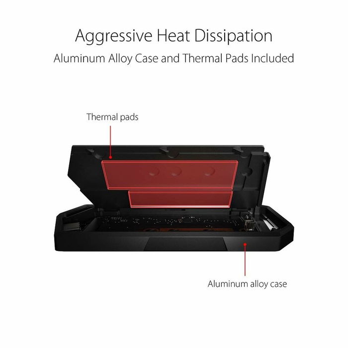 Boîtier pour disque dur Asus ROG Strix Arion Noir