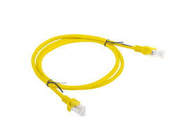 Lanberg Câble Ethernet Cat6 U/UTP Jaune 1 m
