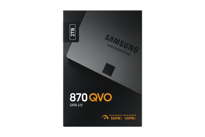 Samsung 870 QVO - SSD 2 To SATA III 2.5 pouces - V-NAND MLC - Vitesses jusqu'à 560/530 Mo/s