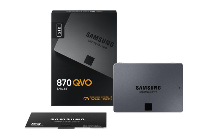Samsung 870 QVO - SSD 2 To SATA III 2.5 pouces - V-NAND MLC - Vitesses jusqu'à 560/530 Mo/s