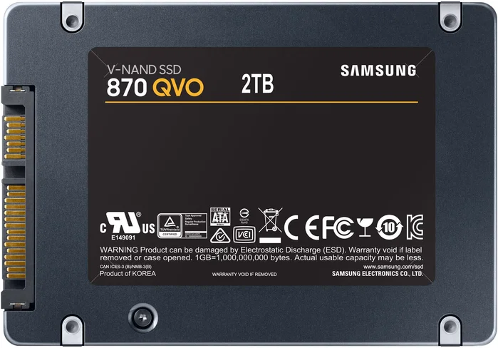 Samsung 870 QVO 2 To SSD 2,5 pouces SATA III