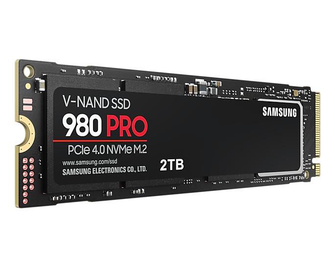 Samsung 980 PRO SSD M.2 NVMe PCIe 4.0 2TB - Vitesse jusqu'à 7 000 MB/s - Pour Gaming et PC Haute Performance