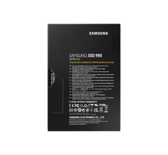 Samsung M.2 SSD 980 500 Go MZ-V8V500BW