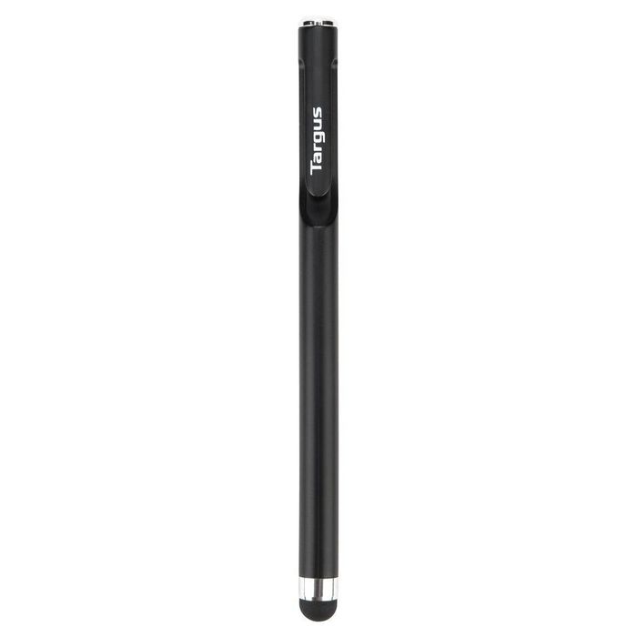 Targus Stylo Tactique Antibactérien avec Pince Intégrée pour Smartphones et Écrans Tactiles - Noir, Design Fin et Équilibré, 10g, Compatible Tous Écrans Capacitifs