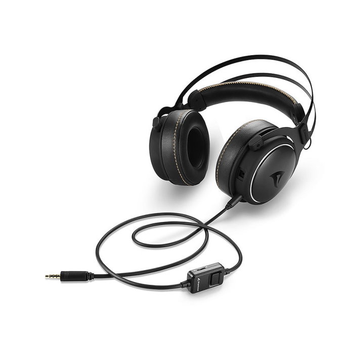 Sharkoon Skiller SGH50 Casque Gaming Filaire Circum-aural Noir - Hi-Res Audio 10-40000 Hz, Microphone Amovible