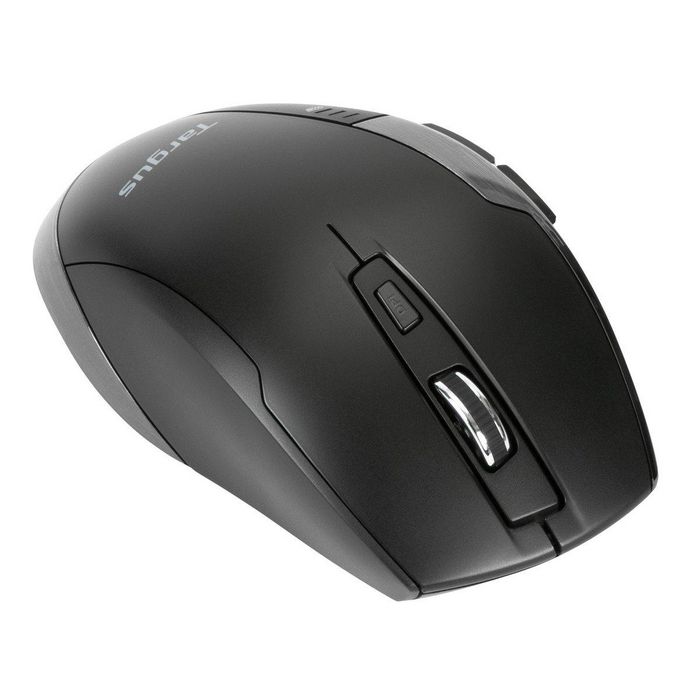 Targus Souris Ergonimique Sans Fil 2.4 GHz avec Protection Antimicrobial DefenseGuard, 1600 DPI, 7 Boutons, 2800 mAh, pour Windows/MacOS/Android, Noir