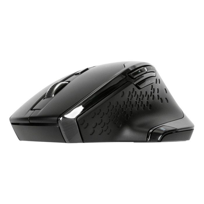 Targus Souris Ergonimique Sans Fil 2.4 GHz avec Protection Antimicrobial DefenseGuard, 1600 DPI, 7 Boutons, 2800 mAh, pour Windows/MacOS/Android, Noir