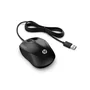 HP Souris Filaire 1000 - Noir, Ambidextre, 1200 DPI, 3 Boutons et Molette de Défilement pour un Contrôle et un Confort Optimaux