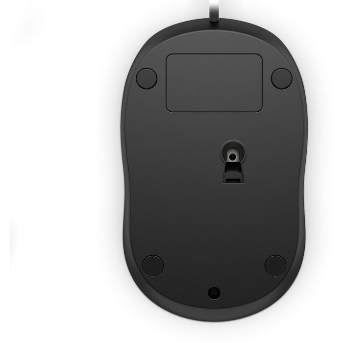 HP Souris Filaire 1000 - Noir, Ambidextre, 1200 DPI, 3 Boutons et Molette de Défilement pour un Contrôle et un Confort Optimaux