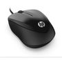 HP Souris Filaire 1000 - Noir, Ambidextre, 1200 DPI, 3 Boutons et Molette de Défilement pour un Contrôle et un Confort Optimaux