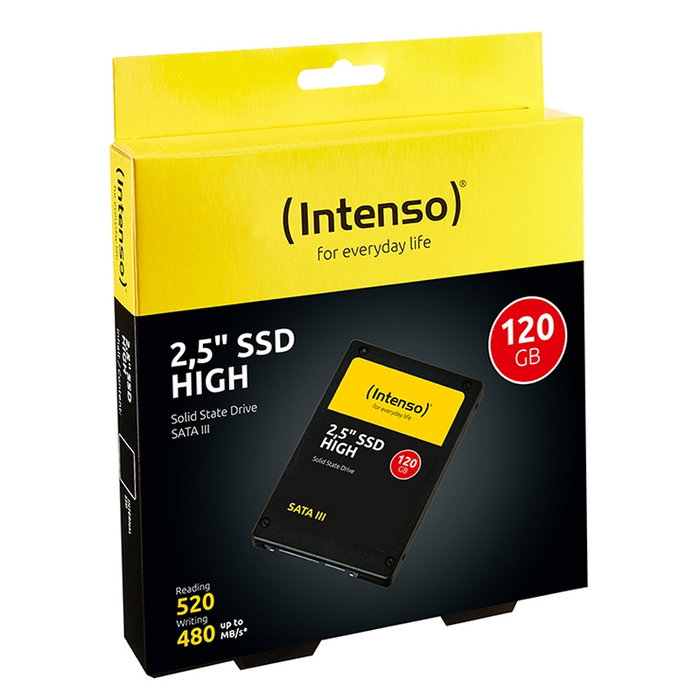 Intenso 3813430 HIGH SSD 120 Go 2.5" SATA3 Disque Interne Solide