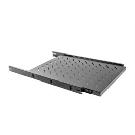 Lanberg AK-1011-B Bandeja coulissante 1U 465x750 mm Noir Capacité 60 kg