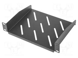 Lanberg AK-1012-B Étagère fixe pour rack 10 pouces noir