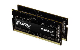 Kingston FURY Impact - Kit de mémoire DDR4 SODIMM 16 Go (2x8 Go) 3200 MHz CL20 1.2 V - Overclocking Plug & Play, compatible XMP Intel et AMD Ryzen