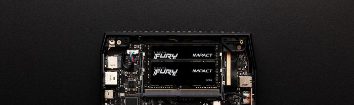 Kingston FURY Impact - Kit de mémoire DDR4 SODIMM 16 Go (2x8 Go) 3200 MHz CL20 1.2 V - Overclocking Plug & Play, compatible XMP Intel et AMD Ryzen