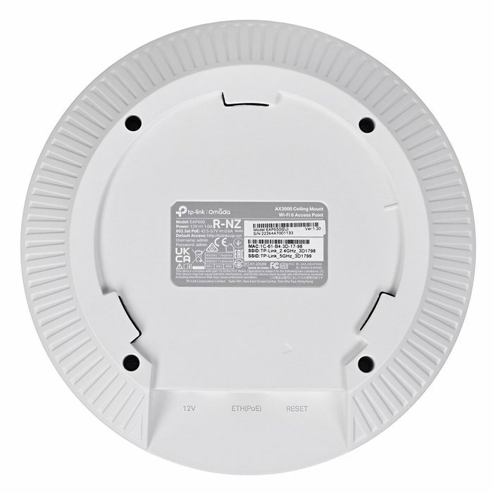 TP-Link EAP650 Point d'Accès Wi-Fi 6 Blanc