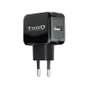 TooQ TQWC-1S01 Chargeur mural USB 12W Noir