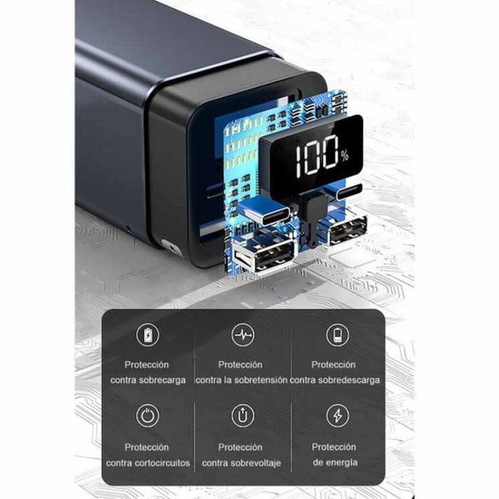 Power Bank LEOTEC LEPOW65W20K Noir 20000 mAh Chargement rapide (40 Unités) Power Bank LEOTEC LEPOW65W20K Noir 20000 mAh Chargement rapide (40 Unités)