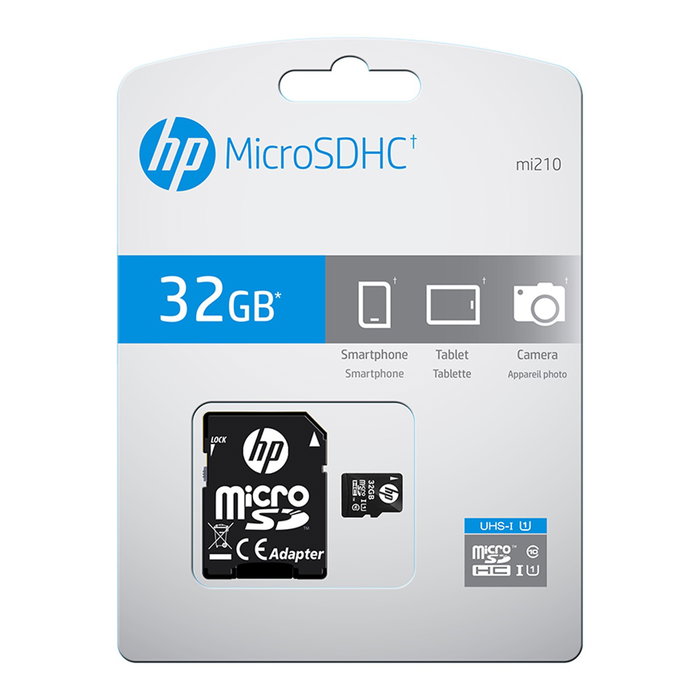 HP Carte Mémoire Micro Secure Digital SD 32GB Classe 10 U1 V300 HP Carte Mémoire Micro Secure Digital SD 32GB Classe 10 U1 V300