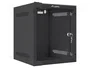 Lanberg Armoire rack murale 10 pouces 6U noir porte verre trempé WF10-2306-10B