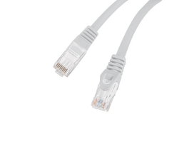 Lanberg Câble RJ-45 Cat6 U/UTP 3m - Gris, Connecteurs Mâles, 1250 Mbit/s, LSZH/PVC