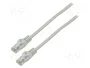 Lanberg Câble Ethernet Cat6 U/UTP 1 m Gris