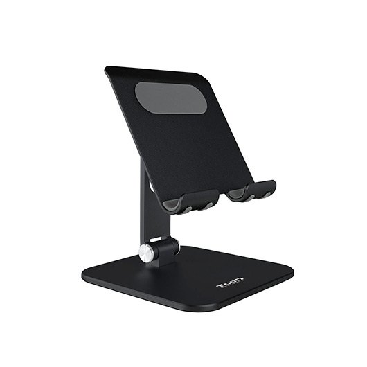 TooQ Support de Bureau pour Tablette 13 Pouces Noir en Aluminium Réglable avec Patins Antidérapants TooQ Support de Bureau pour Tablette 13 Pouces Noir en Aluminium Réglable avec Patins Antidérapants