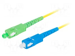 LANBERG Patch cord fibre optique SC/APC, SC/UPC 1m jaune