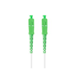 Lanberg FO-SASA-SS31-0100-WH Câble Fibre Optique SC/APC 10m G.657.B3 Blanc
