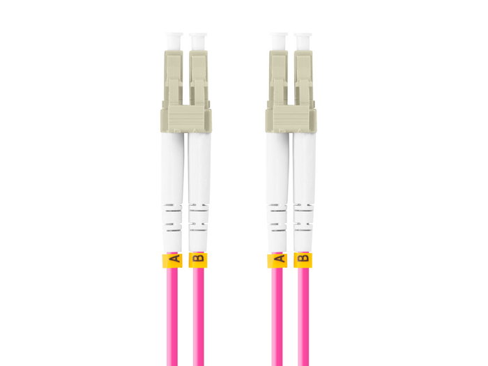 Lanberg Câble à fibres optiques LC/UPC OM4 5 m Violet Lanberg Câble à fibres optiques LC/UPC OM4 5 m Violet