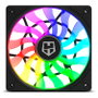 Nox Hummer Slim Ventilateur de Boîtier 120 mm PWM ARGB Silencieux Noir Translucide