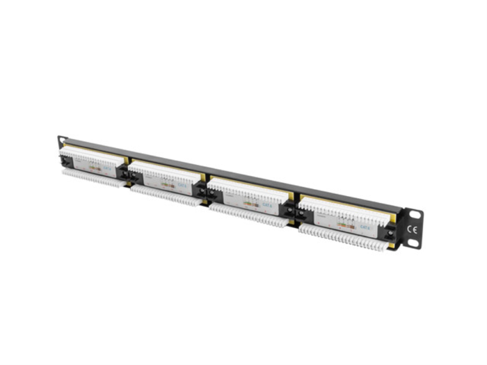 Lanberg PPU6-1024-B Patch Panel Cat.6 UTP 24 ports noir 1U métal Lanberg PPU6-1024-B Patch Panel Cat.6 UTP 24 ports noir 1U métal