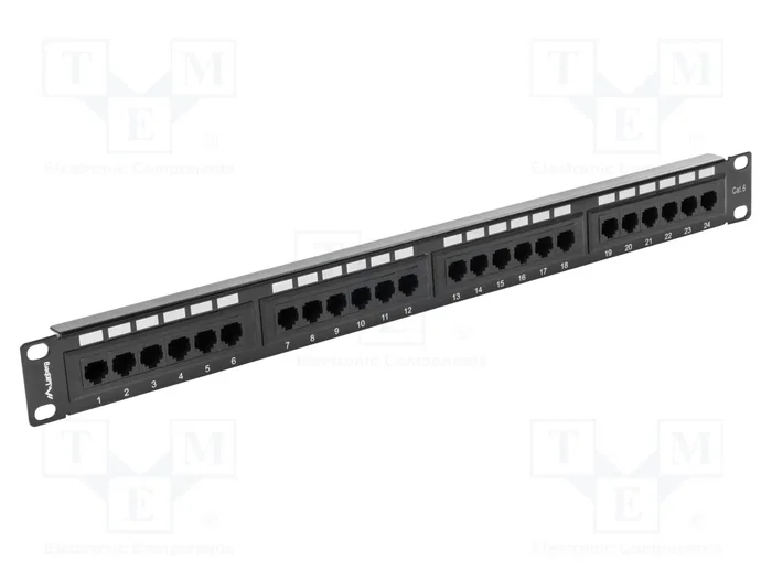 Lanberg PPU6-1024-B Patch Panel Cat 6 UTP 24 ports 1U