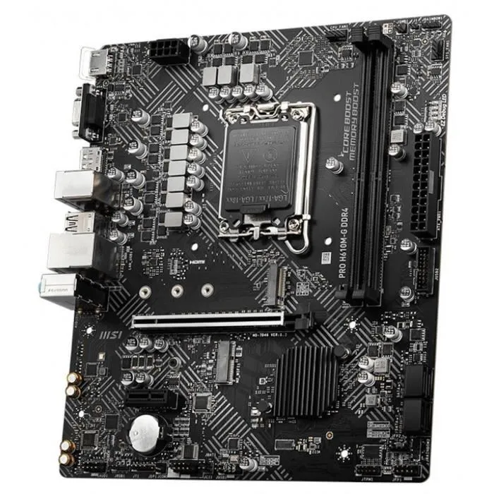 MSI Carte mère PRO H610M-G DDR4 Socket LGA 1700 (Intel H610) pour processeurs Intel 12e génération - Support DDR4 3200 MHz