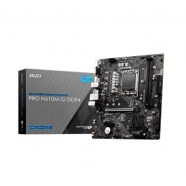 MSI H610M-G DDR4 Carte mère Micro ATX Socket LGA1700 Intel H610, DDR4-SDRAM, HDMI, DisplayPort, VGA, PCIe 4.0, Gigabit Ethernet