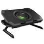 Genesis Base Refroidisseur pour Ordinateur Portable Oxid 850 RGB 5 Ventilateurs Réglable Jusqu'à 17.3 Pouces Noir