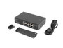 Lanberg Switch 10 Ports 100Mb 8x PoE+ 2x Gigabit, Montage Rack 10/19 Pouces, Non Administrable