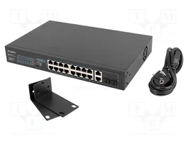 LANBERG RSFE-16P-2C-150 Switch Ethernet 16 ports PoE+ et 2 ports Gigabit