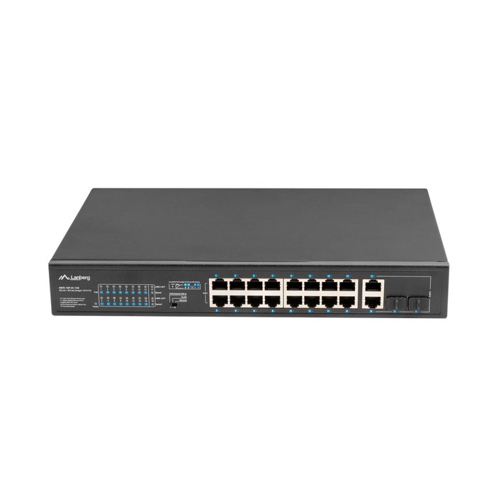 Lanberg Switch 18 ports 100mb 16xpoe+ avec 2 ports Combo UpLink 1 Gbps