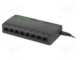 LANBERG Switch Ethernet 8 ports RJ45 1Gbps noir DSP1-1008